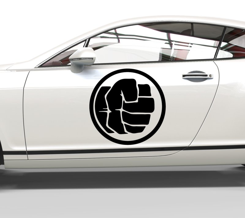 Preview: Autoaufkleber Hulk Faust Preview: Autoaufkleber Hulk Faust